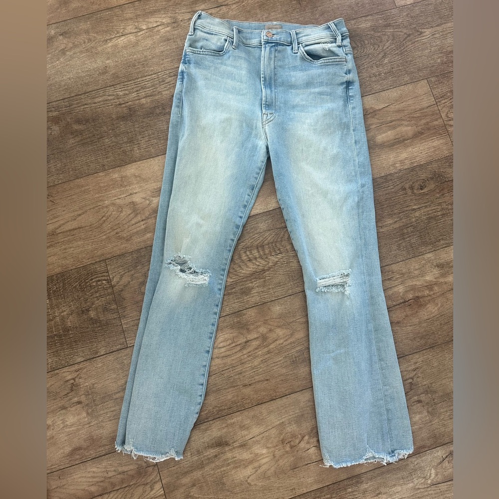 Light Blue Distressed Women’s Mother Denim Jeans